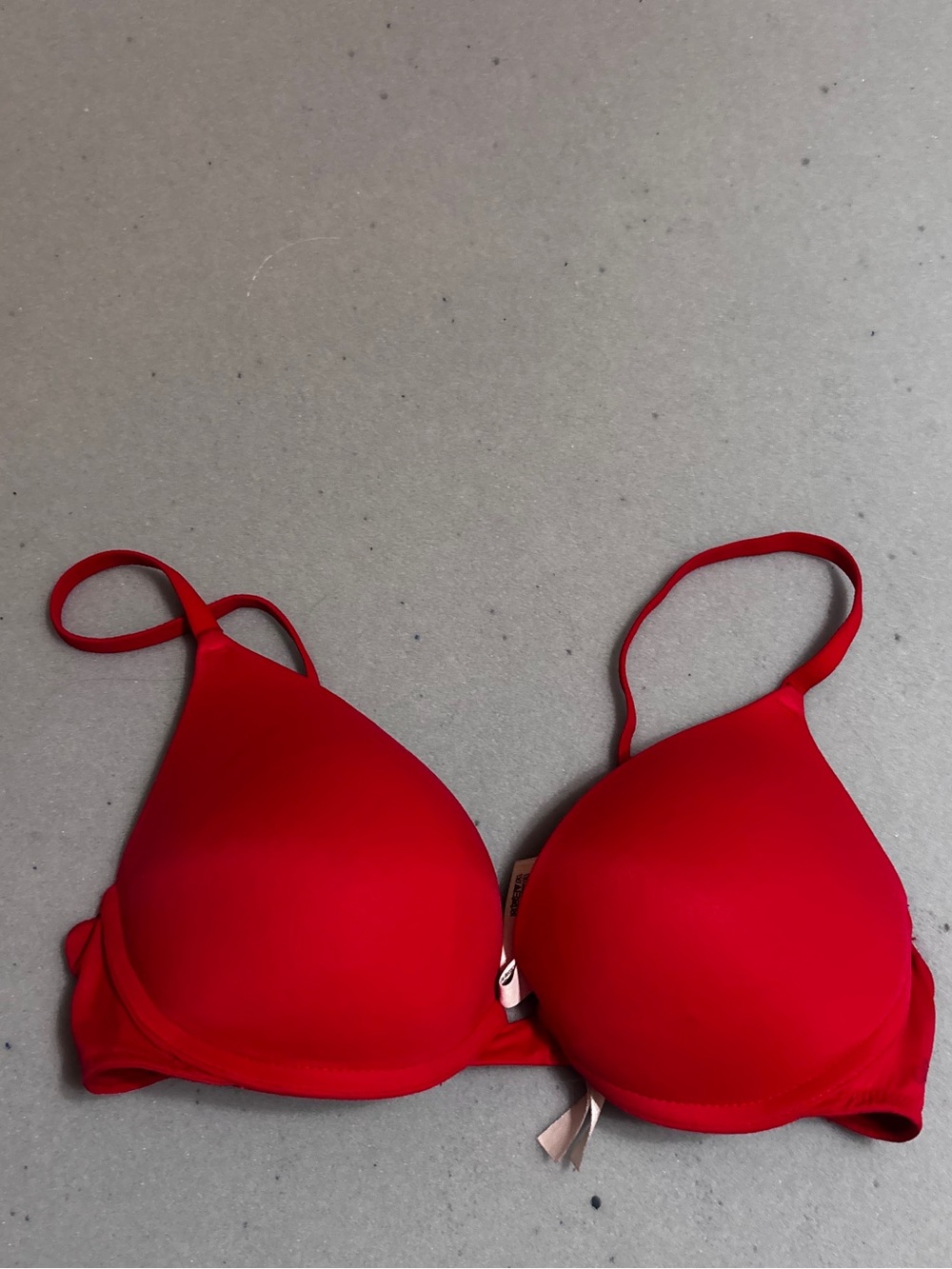 PINK Victoria's Secret Bright Red Smooth T-Shirt Bra